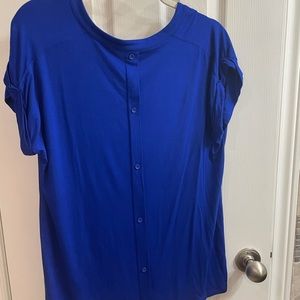 Large blue T-shirt